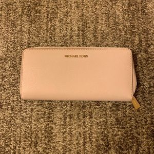 Michael Kors blush pink wallet/wristlet